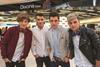 Boyband Union J at the new Dixons travel store
