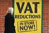 Shop price inflation was slower than expected in January as many retailers held off passing on the VAT rise