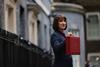 Rachel Reeves holding chancellor's red briefcase