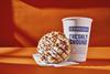 Greegs pumpkin spiced doughnut and coffee cup