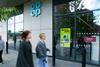 Co-op digital screen at front of store