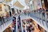 Locations like St David's shopping centre are enjoying increased footfall