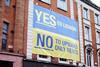 A banner that formed part of the Grafton Street campaign