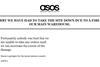 Asos has taken down its site after a fire caused “substantial damage” to its main warehouse in Barnsley on Friday night.
