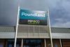 Poundland and Pep and Co store sign