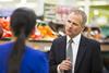 Tesco boss Dave Lewis announced massive losses at the grocer