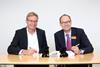 Dansk Supermarked boss Per Bank and Sainsbury's chief executive designate Mike Coupe