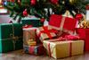 Christmas presents under tree
