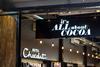 Hotel Chocolat store with sign reading: 'It's all about cocoa'