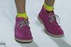 Clarks pink suede children's shoes