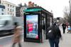AliExpress sign on bus stop