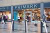 Exterior of Primark Burnley store with people walking past