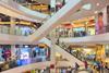 Busy shopping mall