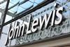 John Lewis posted a fall in weekly sales