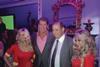 Darcy Willson-Rymer poses alongside The Hoff and his bevy of Baywatch babes