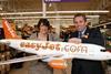 EasyJet's Carolyn McCall and Justin King celebrate their Nectar partnership