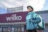 Deliveroo rider outside Wilko
