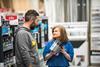 Wickes colleague assisting a customer