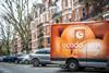 Ocado-branded van on a residential street