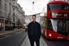 Gymshark founder Ben Francis standing on Regent Street in London