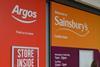 Argos and Sainsburys signs