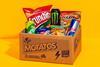 Motatos branded box of groceries