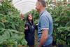 Lucy Verasamy with raspberry farmer Harry Hill in M&S's new campaign