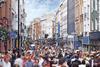 Dublin's Grafton Street, one of Ireland's busiest shopping streets