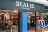 Beales pre-tax profit surged 67% but revenue slid