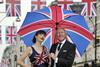 British Fashion Council chairman Harold Tillman and Jasmine Guinness get the Jubilee celebrations started in London’s West End