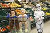 Children came to Tesco Extra's Wembley store dressed as Star Wars characters in anticipation of the film's release