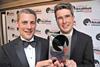 Aldi managing directors Roman Heini and Matthew Barnes picked up the Retail of the Year gong.