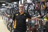 Matt Davies the new CEO of Halfords at their Redditch store.