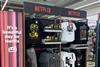 Netflix clothes and accessories on display in Asda