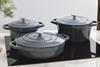 Three ProCook pots on a stove