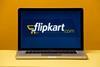 Flipkart logo on laptop