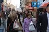 Retail sales rose three per cent by value in April, ONS data showed