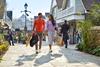 Shoppers at Bicester Village outlet centre