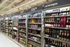 Carrefour wine aisle