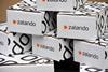 Pile of Zalando-branded boxes
