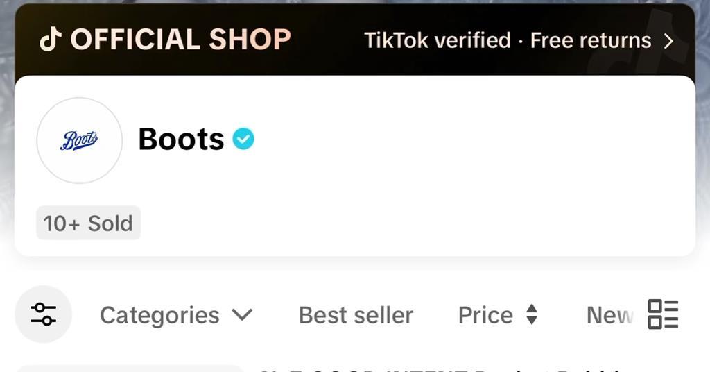 Boots to launch on TikTok Shop