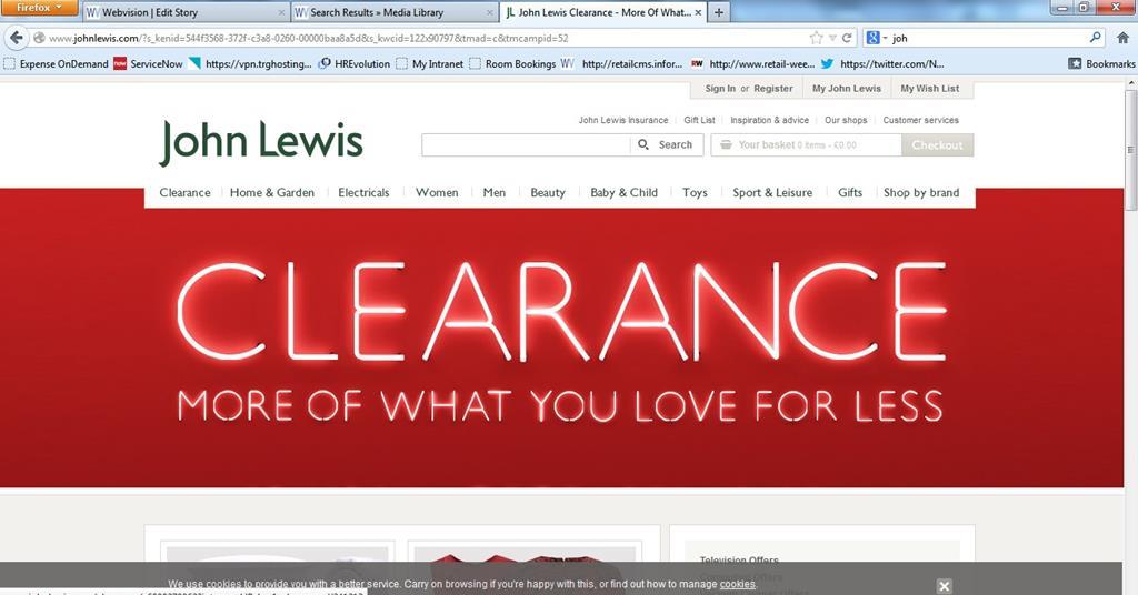Infographic John Lewis’ Clearance Sale drives revenue boost News