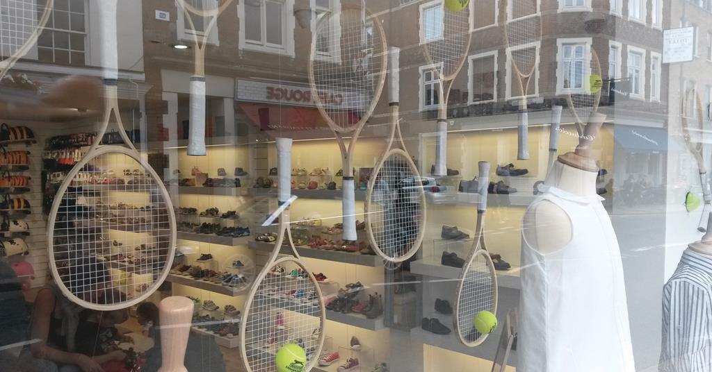 Store gallery The tennisthemed shop windows in Wimbledon Village