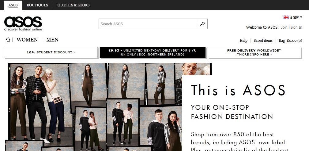 Asos discover fashion online best sale