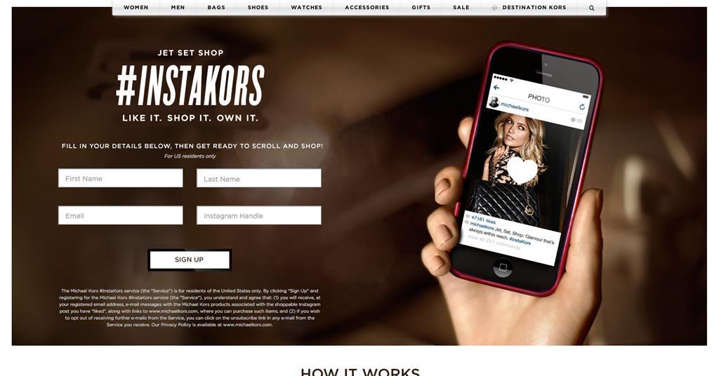 Michael Kors unveils Instagram shopping feature | News Retail