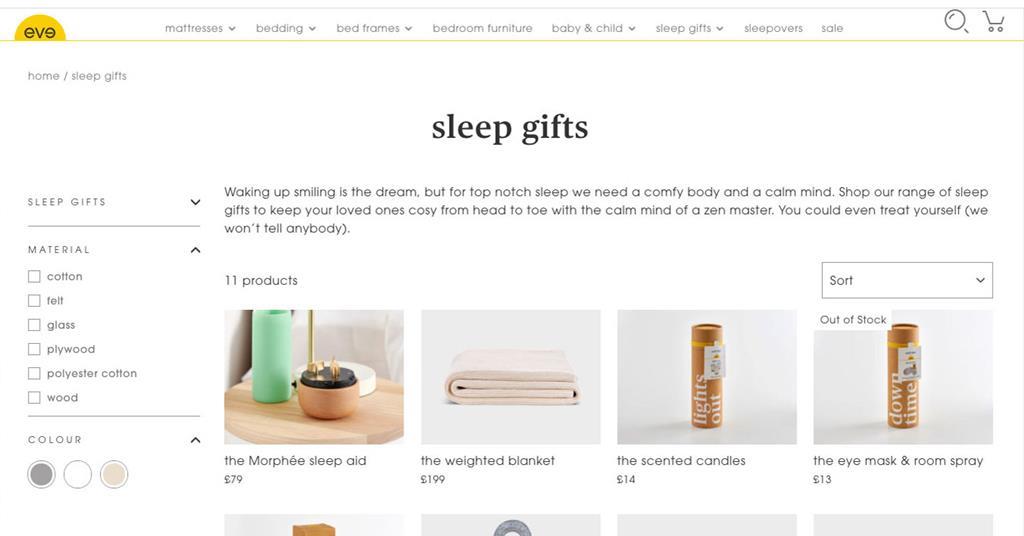 eve sleep products