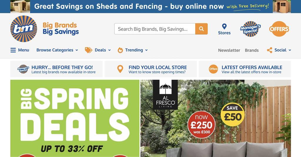 Exclusive: B&M pulls the plug on ecommerce home deliveries