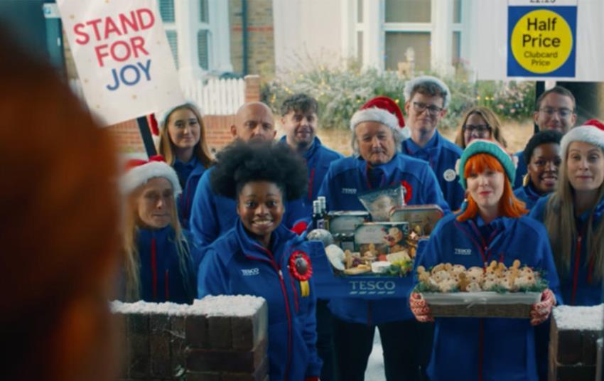 Watch Tesco Christmas ad spoofs political broadcast, but with promises
