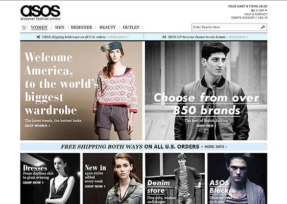 Asos Launches Us Site As Overseas Drive Accelerates News Retail Week