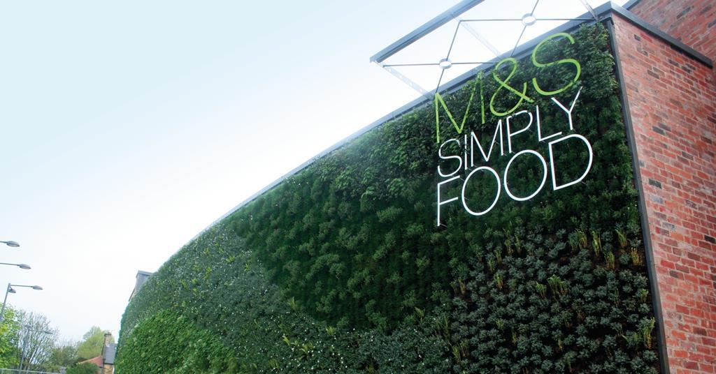 The green wall of Sheffield Gallery Retail Week